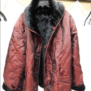 Brand New Brandon Thomas Red Reversible Coat